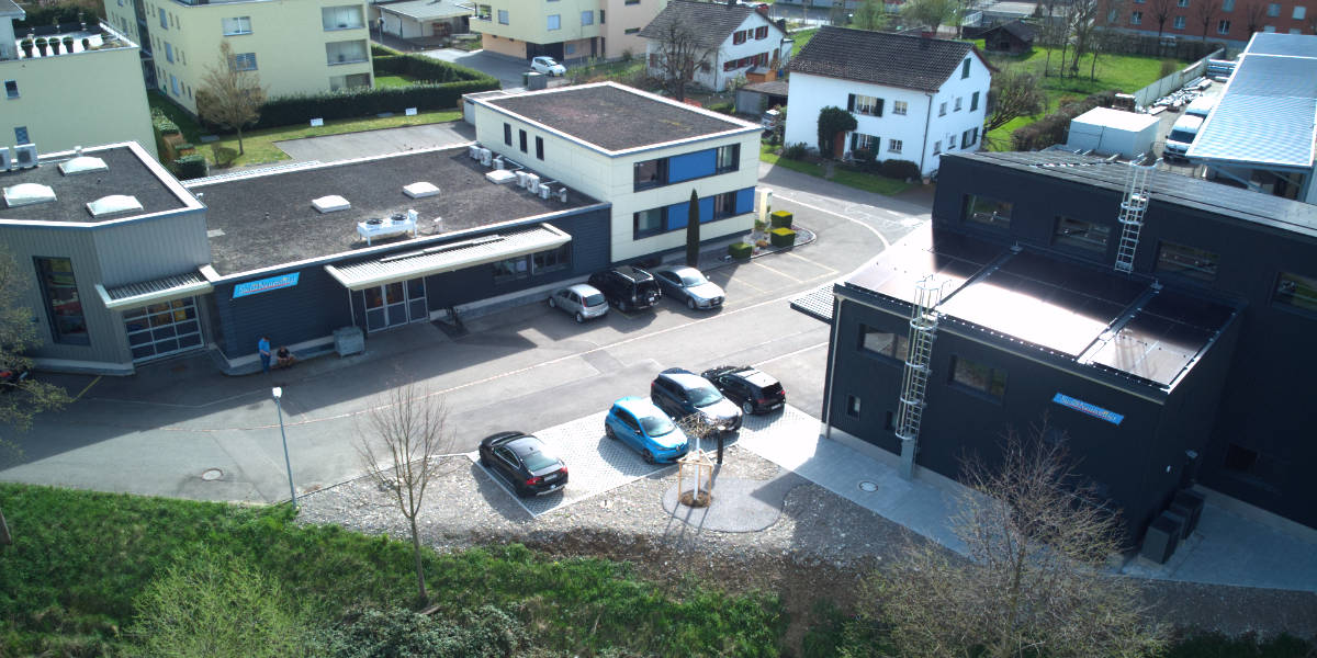 Das Firmengebaeude der SwissNeutronics AG